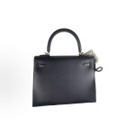 HERMES Kelly 25 Gold buckle Kelly Bag single-shoulder handbag 25 Women\'s Edition 89 Nior black